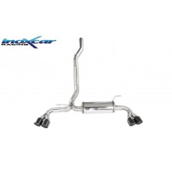 scarico sportivo posteriore per alfa giulia inox 2.2 jtdm doppio 80mm