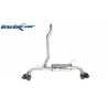 scarico sportivo posteriore per alfa giulia inox 2.2 jtdm doppio 80mm
