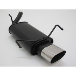 SILENZIATORE SCARICO SPORTIVO OPEL CORSA C OVALE TAGLIO SOTTILE