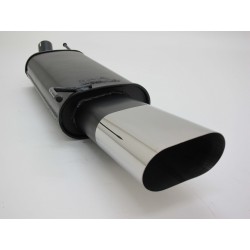 Scarico sportivo 135x75mm a spigoli vivi per VW Golf 3 Golf 4 Cabrio