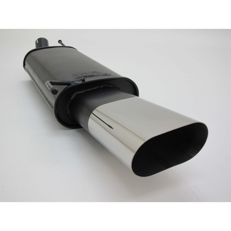 Scarico sportivo 135x75mm a spigoli vivi per VW Golf 3 Golf 4 Cabrio