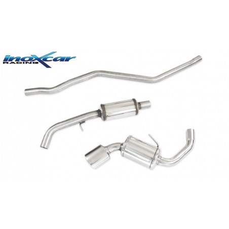 scarico sportivo completo bmw e87 serie 1 120d 163cv ovale 120x80mm