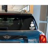 Adesivo sticker bimbo macho duro a bordo con nome personalizzabile