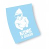 Adesivo sticker bimbo macho duro a bordo con nome personalizzabile