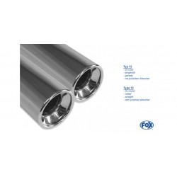 Marmitta Sportiva fox Racing Alfa 147 1.9jtd 120cv 150cv doppio 70mm