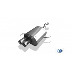 Marmitta Sportiva fox Racing Alfa 147 1.9jtd 120cv 150cv doppio 70mm