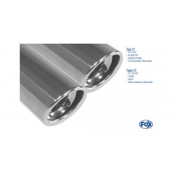 scarico sportivo bmw f25 x3 dal 2011 doppio dx sx 4 x 90mm fox
