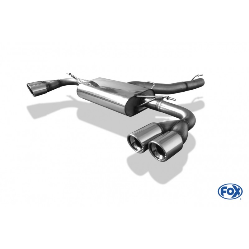 scarico sportivo bmw f25 x3 dal 2011 doppio dx sx 4 x 90mm fox