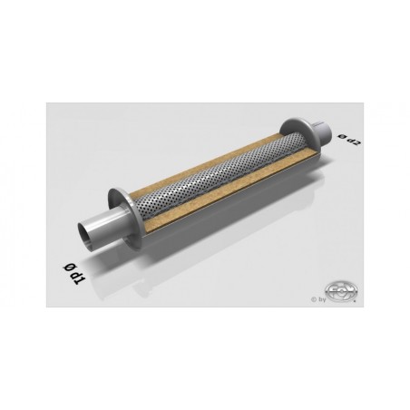 Cassa universale 50mm cilindrica 42cm lunghezza fix acciaio