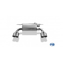 Scarico sportivo completo bmw serie 3 318 320D F30 F31 DOPPIO  2X80MM