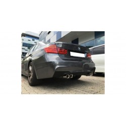 Scarico sportivo completo bmw serie 3 318 320D F30 F31 DOPPIO  2X80MM