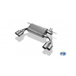 Scarico sportivo completo bmw serie 3 318 320D F30 F31 DOPPIO  2X80MM