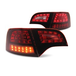 Fanali posteriori a LED di nuovo design rosso scuro adatti per Audi A4 Avant B7 anno 04-08