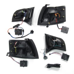 Fanali posteriori a LED di nuovo design rosso scuro adatti per Audi A4 Avant B7 anno 04-08