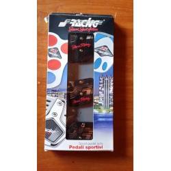 Pedaliera Simoni Racing Cut Gomma Rosso Nero