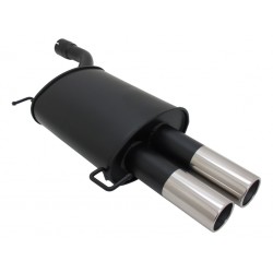 Scarico sportivo per bmw serie 5 E61 dal 2003 al 2010 2x76mm tondo