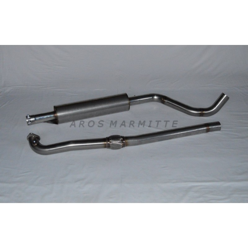 Sezione centrale per Fiat 500 Abarth 595 Abarth e 695 Abarth kit marmitta