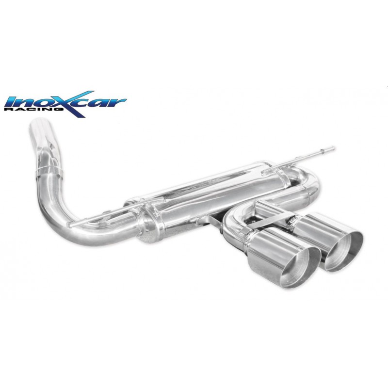 Marmitta sportiva ford focus III inox car doppia da 114mm mod. racing