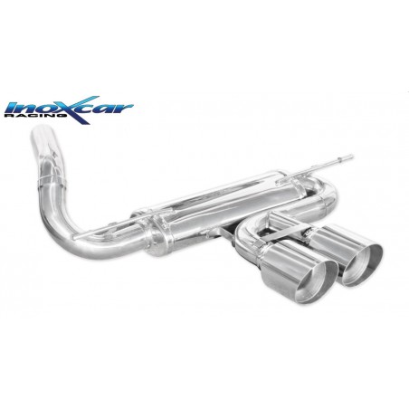 Marmitta sportiva ford focus III inox car doppia da 114mm mod. racing