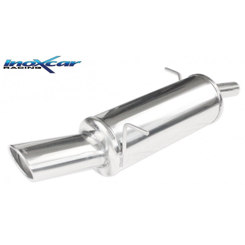 Marmitta Sportiva Inoxcar 1200 1400 Ford Fiesta MK6 singolo OVALE 120 mm