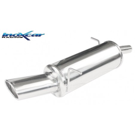 Marmitta Sportiva Inoxcar 1200 1400 Ford Fiesta MK6 singolo OVALE 120 mm