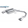 Scarico sportivo per bmw serie 3 E46 dal 2003 al 2010 2x120mm ovale duplex
