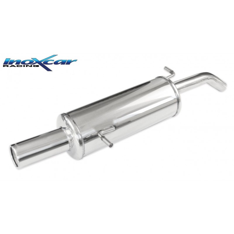Scarico sportivo per Citroen C2 / C3 1x80mm taglio dritto inoxcar