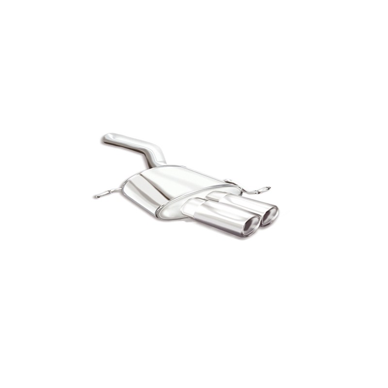 marmitta sportiva posteriore per Passat 3c volkswagen 1.9tdi 2x76mm