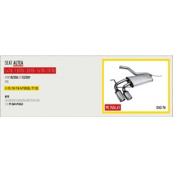 Scarico Sportivo SEAT Altea 1.4i 1.8 2.0 diesel e benzina