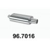 marmitta ovale universale asso racing acciaio ingresso 60mm  96.7016