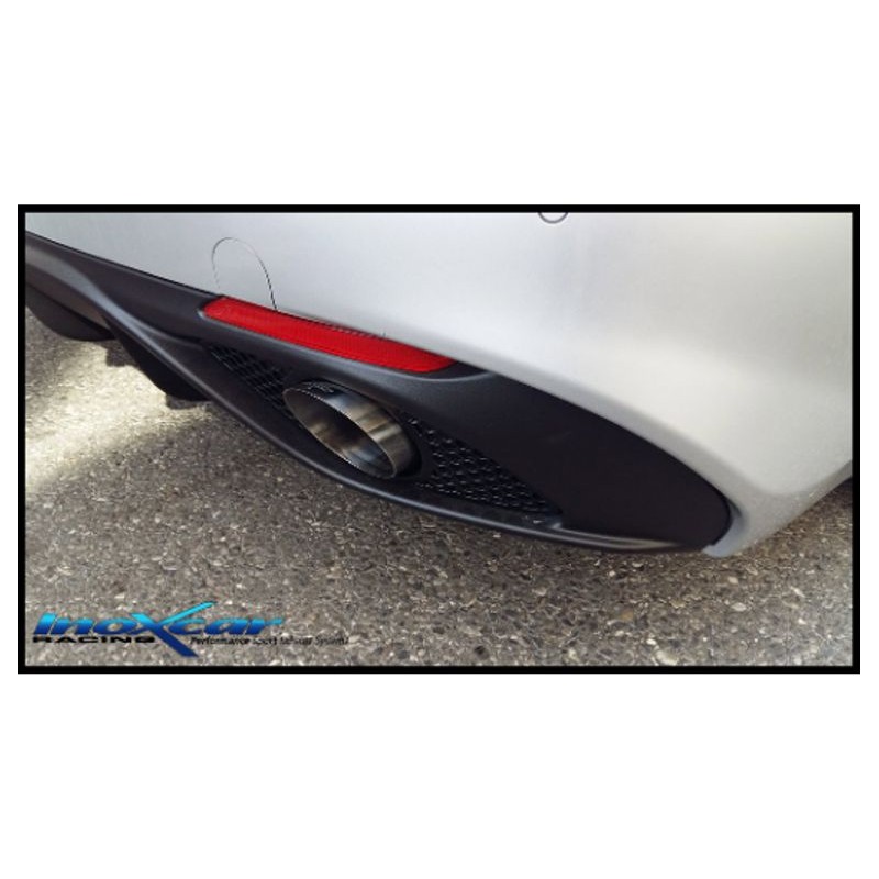 codini terminali di scarico sportivi alfa romeo giulia 2.0 turbo dal 2016 200cv doppio