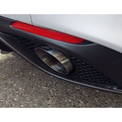 codini terminali di scarico sportivi alfa romeo giulia 2.0 turbo dal 2016 200cv doppio