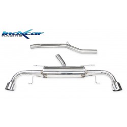 Scarico sportivo in acciaio inox alfa stelvio 2000 turbo q4 200cv 114mm doppio