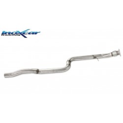 Scarico sportivo centrale in acciaio inox alfa stelvio 2000 turbo q4 200cv 114mm doppio