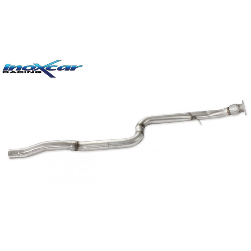 Scarico sportivo centrale in acciaio inox alfa stelvio 2000 turbo q4 200cv 114mm doppio