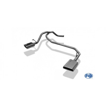 doppio scarico sportivo in acciaio Volkswagen UP citigo 1000cc 44kw 55kw