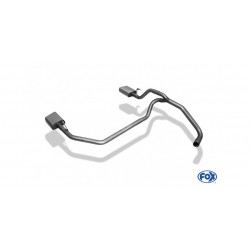 doppio scarico sportivo in acciaio Volkswagen UP citigo 1000cc 44kw 55kw