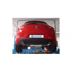 scarico doppio sportivo in acciaio per alfa giulietta 940 1.4 T