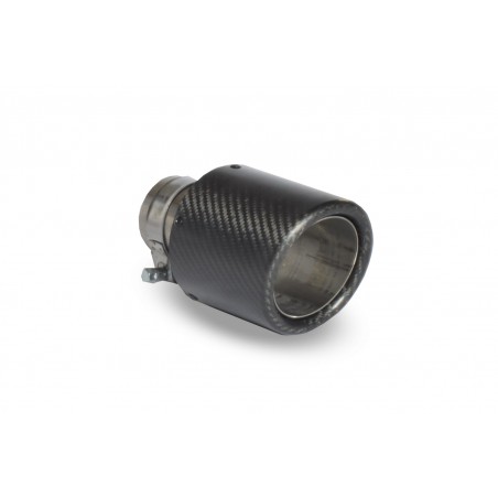 Terminale universale in carbonio esterno 100mm codino marmitta