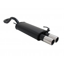 Scarico sportivo a due codini per VW Polo 4 6N / 6N2 2x76mm