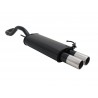 Scarico sportivo a due codini per VW Polo 4 6N / 6N2 2x76mm