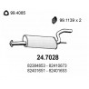 Silenziatore Posteriore Lancia Prisma 1400 1600 BENZINA