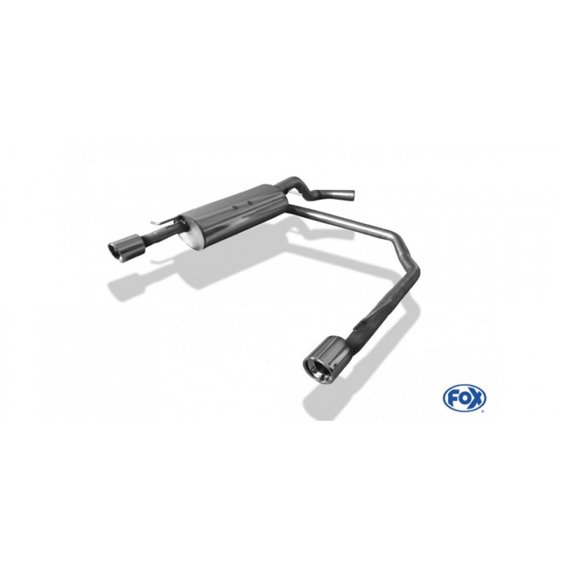 DUPLEX MARMITTA ACCIAIO VOLKSWAGEN GOLF IV 90MM PER 2