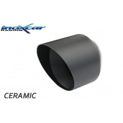 Scarico marmitta sportivo in acciaio alfa stelvio 2000 turbo q4 200cv 114mm doppio ceramic black