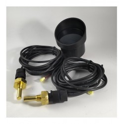 manometro 52mm DOPPIA LETTURA TEMP OLIO ACQUA BIANCO led