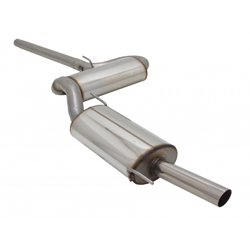 Scarico sportivo Marmitta in acciaio VW Volkswagen Golf 3 1x60mm