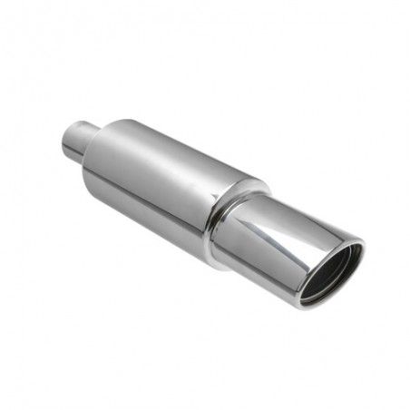 marmitta universale ovale saldabile in acciaio 120 x 83 mm inox