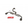 doppio scarico sportivo per fiat 500 abarth con casse doppio dritto