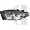 kit fari anteriori bmw serie 3 dal 2011 f30 f31 CROMO FONDO NERO