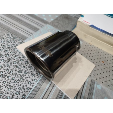 Terminale ovale id 76mm inclinato acciaio inox - TRX/09